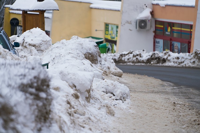 Krynica walczy ze śniegiem