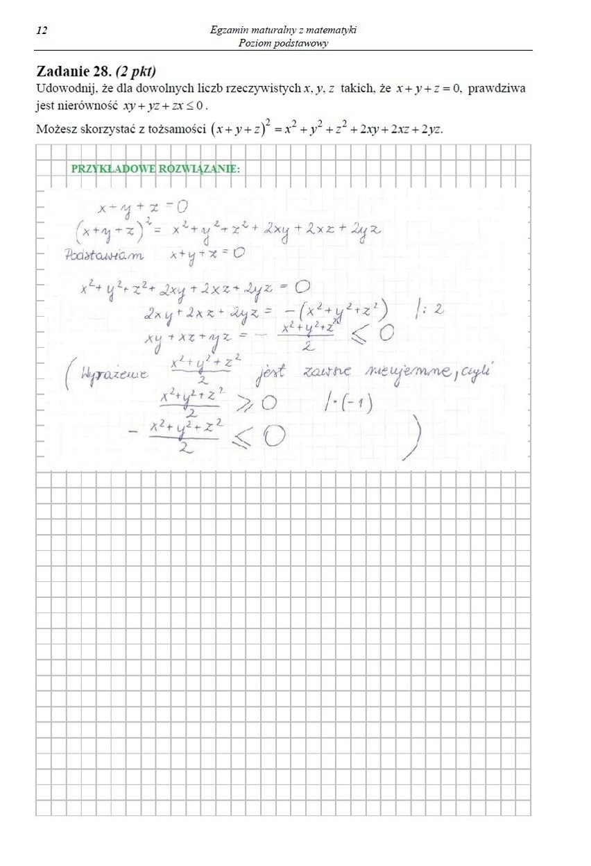 MATURA 2013 z CKE. Matematyka - poziom podstawowy [ARKUSZE, ODPOWIEDZI]