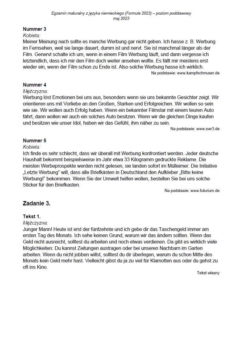 Matura 2023 – język niemiecki i inne języki obce, poziom podstawowy i rozszerzony. Tu znajdziesz arkusze CKE do egzaminów z języków