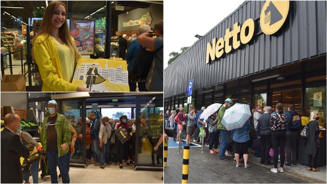 Kolejka przed sklepem Netto w Tarnowie ustawiała się od samego rana