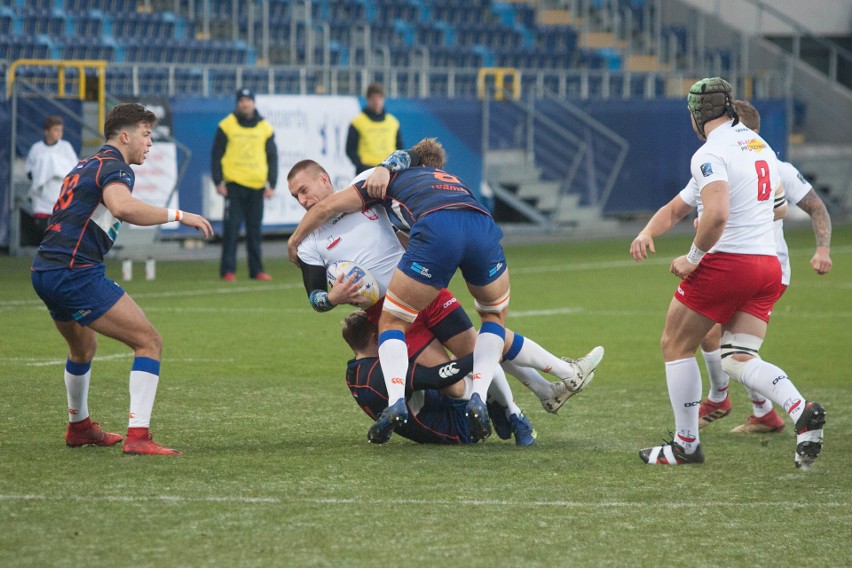 Rugby. Holendrzy nie mieli litości. Wysoka porażka Polaków na Arenie Lublin (ZDJĘCIA)