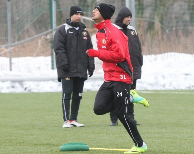 Mehdi Ben Dhifallah trenuje z Widzewem w Łodzi.