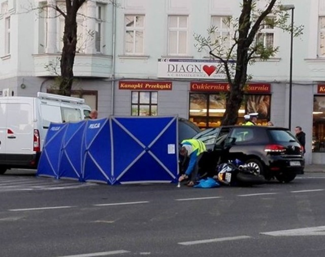 Wypadek motocyklisty w Gliwicach