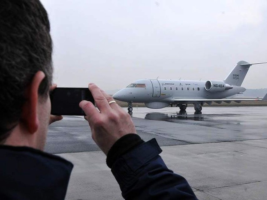 Amerykanie przylecieli do Bydgoszczy z najnowszym samolotem obserwacyjnym [zdjęcia]