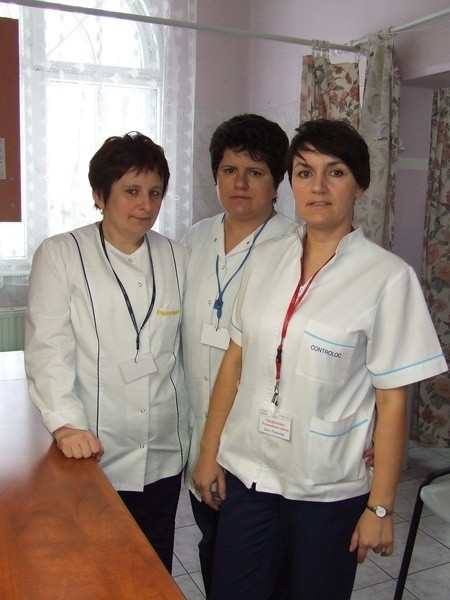 W Przychodni POZ pacjentom pomagają pielęniarki (od lewej): Iwona Sitkiewicz, Aleksandra Ossowska i Beata Płoskońska