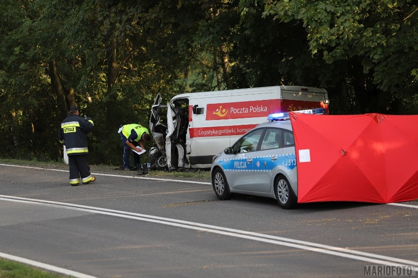 Żużela - wypadek na DK45 Opole-Racibórz.