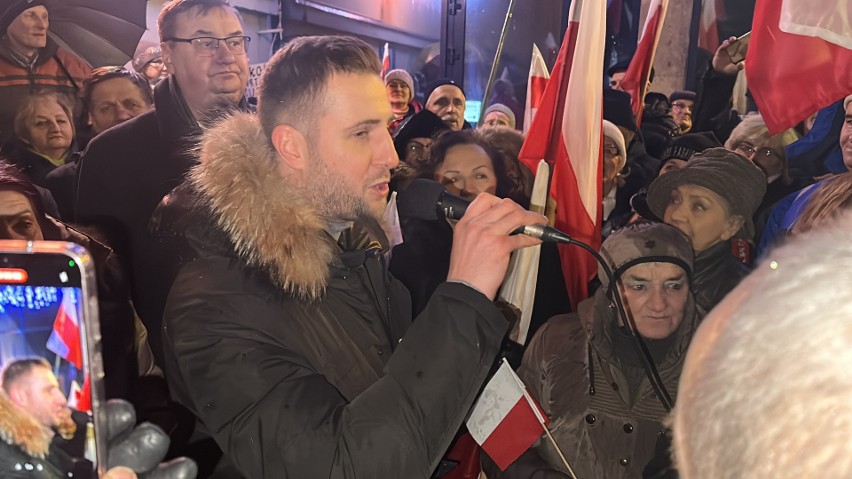Protest w obronie wolnych mediów w Częstochowie