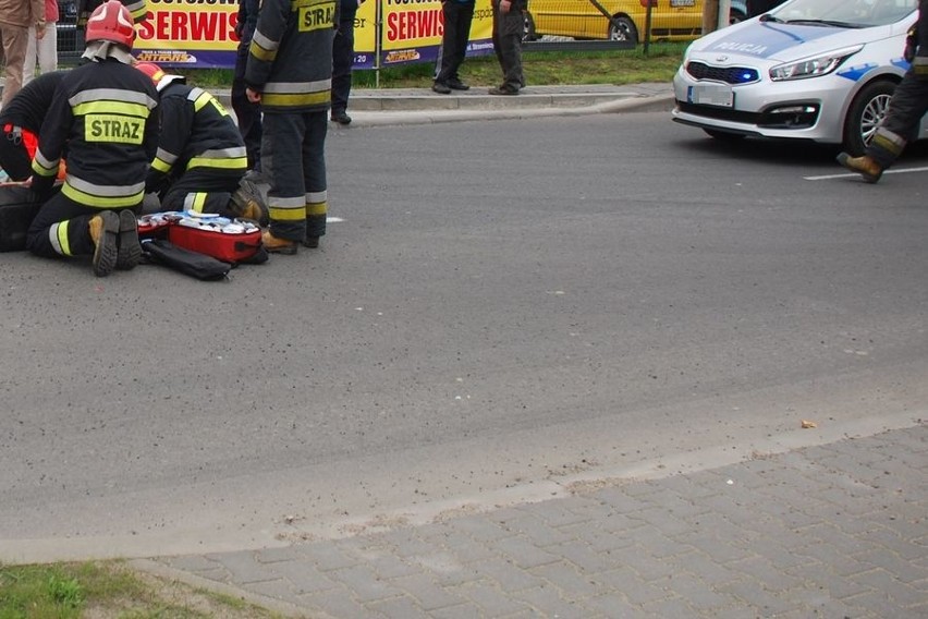 Groźny wypadek motocyklisty. Został zabrany do szpitala...