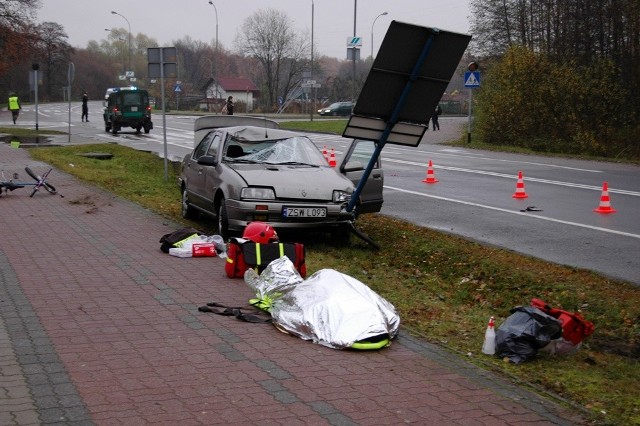 Na ulicy Wolińskiej często dochodzi do wypadków, potrąceń. Ostatnio zginął tam rowerzysta, w którego uderzył samochód.