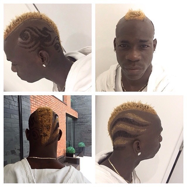 Mario Balotelli i jego nowa fryzura