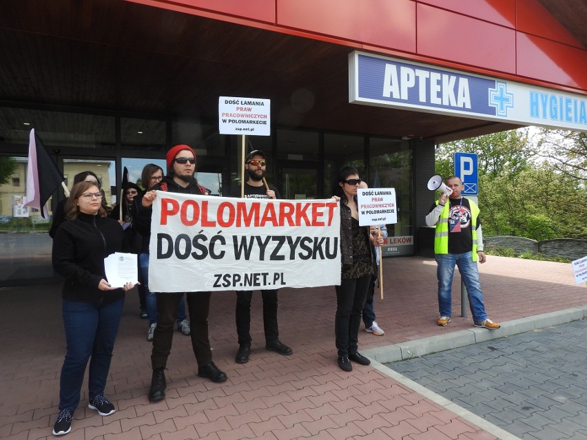 Byli pracownicy Polomarketu protestują: sieć łamie prawa