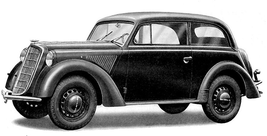 Opel Olympia miał premierę w roku 1935. Jego nadwozie w...