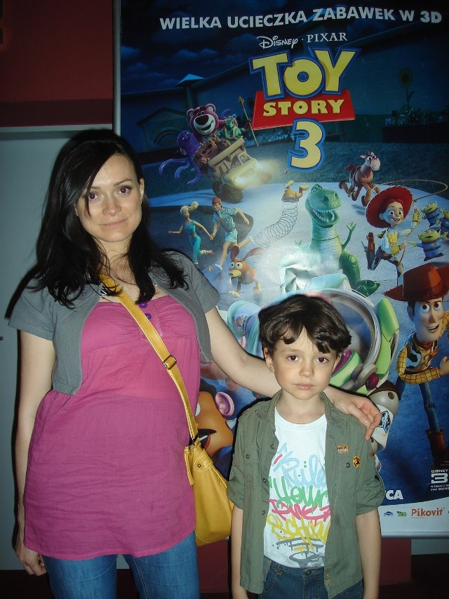 Pani Barbara i Remik nie mogli sobie odmówić obejrzenia trzeciej części "Toy Story&#8221;