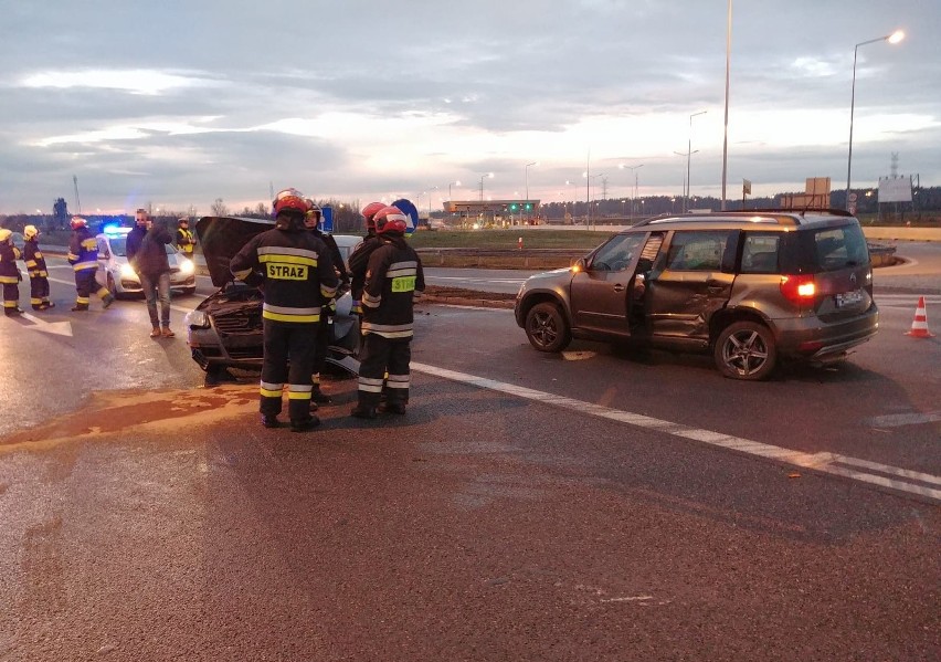 Wypadek w Dąbrówce Górnej.