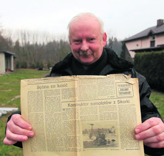 Gdy Józef Masłowski budował swój samolot, jego syn Waldemar miał 10 lat. Dziś ma 52 lata i marzenia takie jak ojciec