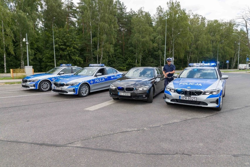 Policyjne radiowozy BMW 3 już na ulicach Białegostoku....