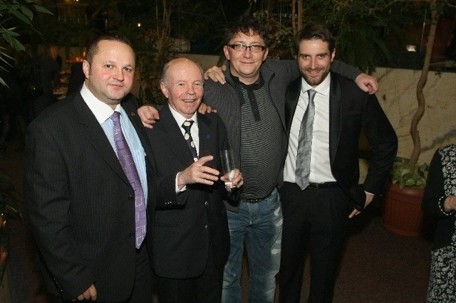 Z takimi ekspertami od dobrej zabawy, impreza musiala się udać. Od lewej: Piotr Litwin, Andrzej Litwin, Konrad Smuga i Maciej Dowbor.