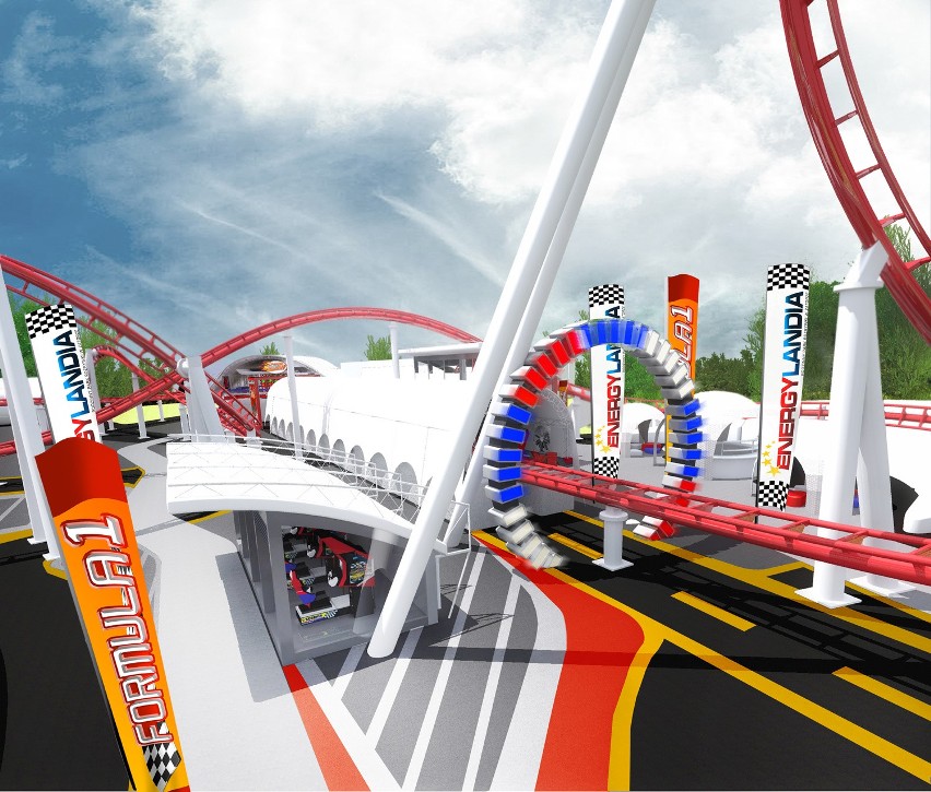 Zator. Energylandia buduje roller coaster F1 [WIZUALIZACJE]