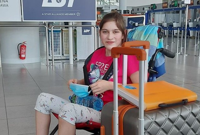 Weronika Kępas i jej rodzina wylatują do Stanów Zjednoczonych.
