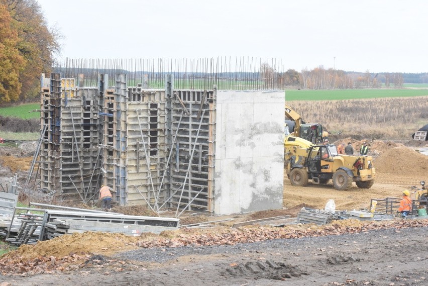Teren budowy mostu w Milsku