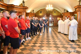 Piłkarze Rakowa Częstochowa odwiedzili Jasną Górę
