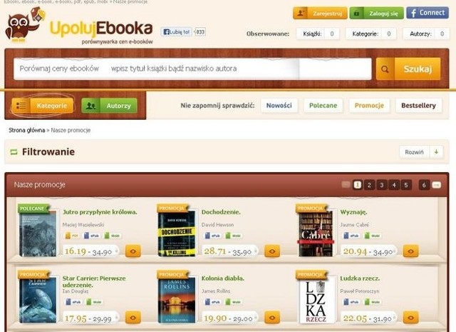 Pomysł na biznes. Wyszukiwarka e-booków z BiałegostokuPowstał największy katalog płatnych e-booków w Polsce. Portal skupia w swojej ofercie przeszło 23 000 unikalnych tytułów.