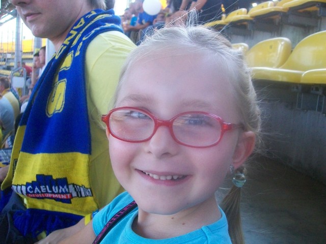 Karolina Gorączka ma 8 lat i chce wyjść na prezentację z zawodnikami Stali.