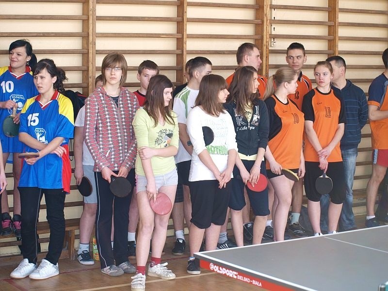 VII Drużynowy Turniej Tenisa Stołowego w Zespole Szkół w Kunowie