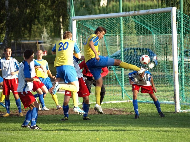 W tej sytuacji Michał Chrobociński nie strzelił gola dla Startu