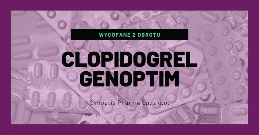 Clopidogrel Genoptim (Clopidogrelum), 75 mg, tabletki...