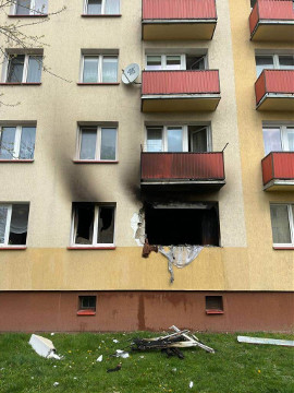 Wybuch gazu w bloku w Wysokiem Mazowieckiem