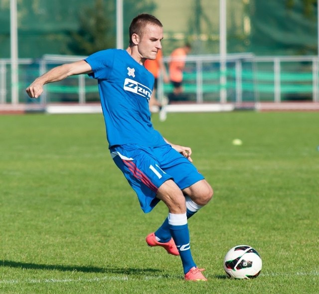 Damian Nogaj zagrał dobrze i zdobył jedną z bramek w Muszynie. W meczu z Czarnymi Połaniec też powinien być pewnym punktem Wisły Sandomierz.  