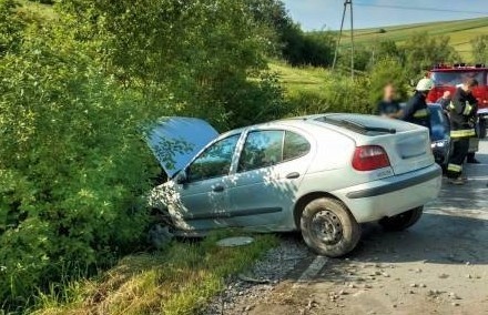 Poszkodowana kobieta została zabrana do szpitala