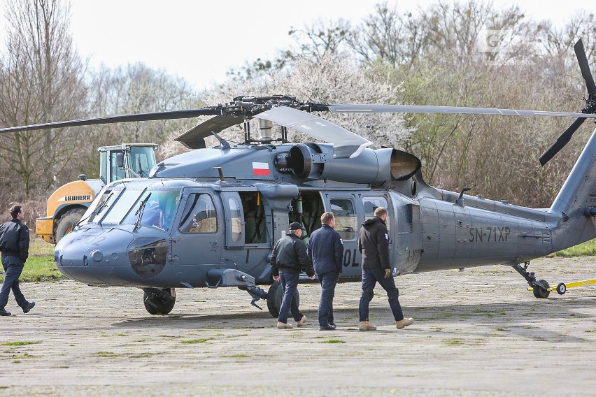 Policyjny helikopter Black Hawk już odleciał ze Szczecina