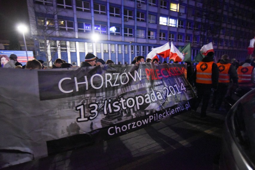 Protest narodowców z ONR i Młodzieży Wszechpolskiej w...