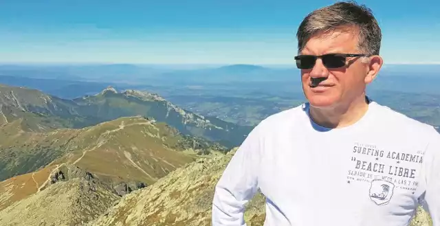 Waldemar Skowron kocha góry. W 2016 roku zdobył jeden z polskich dwutysięczników - Świnicę 2301 metrów w Tatrach Wysokich
