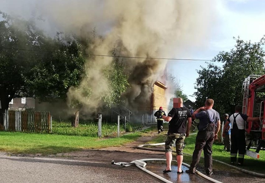 Pożar w miejscowości Kojły