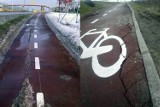 Gen. Maczka: Ścieżka rowerowa popękana po zimie (zdjęcia)