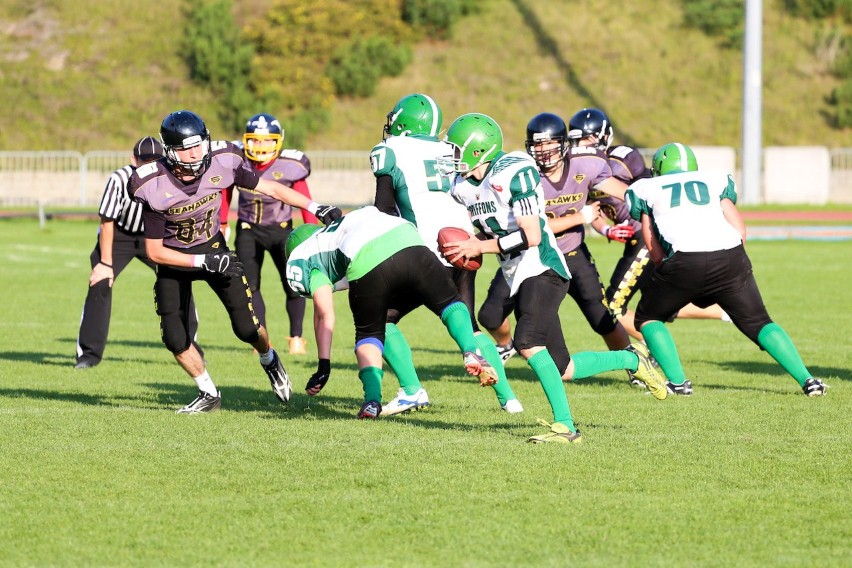 Futbol Amerykański. Griffon Słupsk - Seahawks Gdyn...