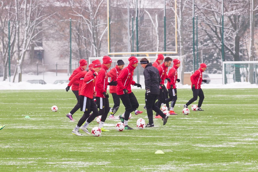 Pierwszy w 2017 roku trening Jagiellonii Białystok