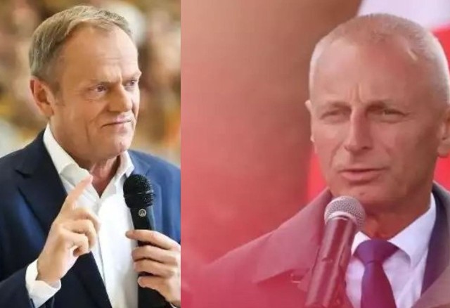 Donald Tusk i Ryszard Brejza.