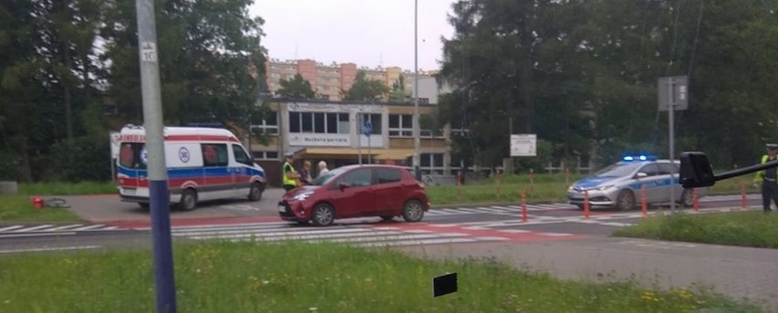 Kraków. Potrącenie rowerzysty na ul. Andersa 