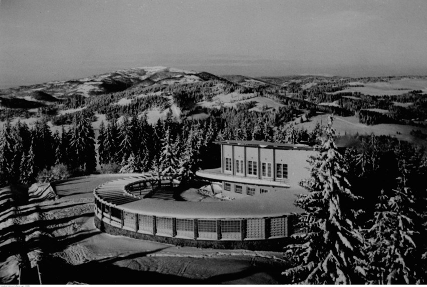 Krynica Zdrój. Góra Parkowa. Fotografia wykonana zimą. 1939...