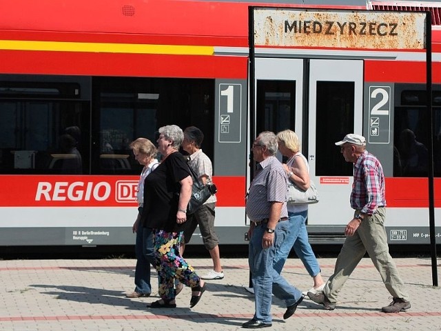 Przed tygodniem pociąg DB zatrzymał się m.in. w Międzyrzeczu. Promował spółkę Arriva, która chce przewozić Lubuszan na regionalnych liniach.