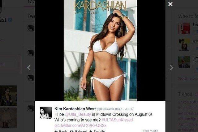 Kim Kardashian (fot. screen z Twitter.com)