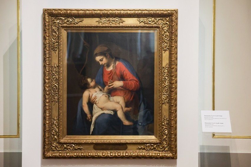 Obraz "Madonna z Dzieciątkiem" można zobaczyć na wystawie w...