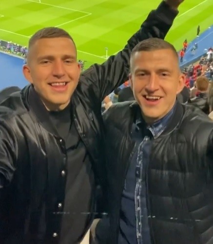 Bracia Wolsztyńscy wspólnie na meczu we Francji