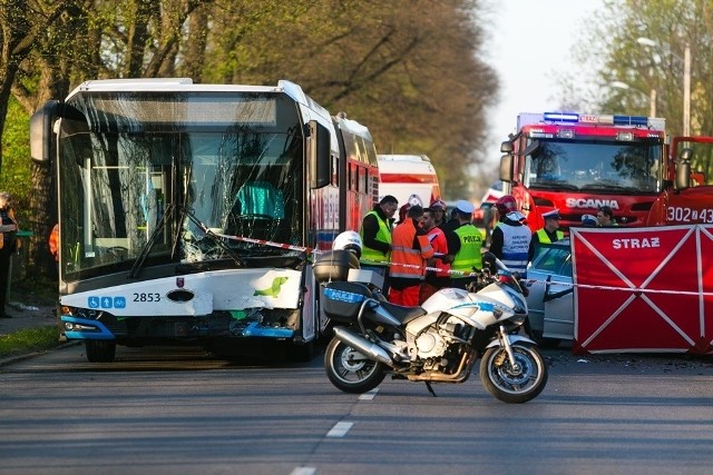 Śmiertelny wypadek na ulicy Metalowej w Szczecinie - Podjuchach. 18.04.2019 r.