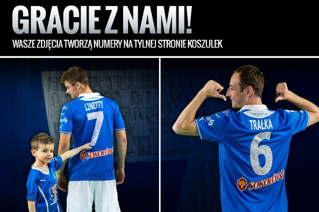 W meczu z Piastem Gliwice piłkarze Lecha wystąpią w koszulkach ze zdjęciami kibiców
