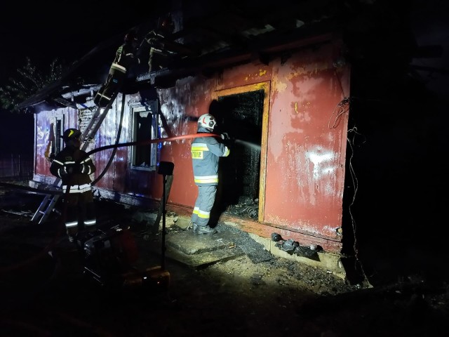Pożar opuszczonego domu w Wólce Smolanej w gminie Smyków. To było podpalenie?